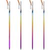 SNGUOQ 10 Pezzi Accessori for Tende da Campeggio Forniture picchetti Colorati in Titanio for Terreni Pesanti Chiodi Terra 30 cm/35 cm/40 cm for duri per Campeggio E Outdoor(35cm)