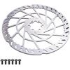 Generico Rotore del Freno A Disco for Bici 2.3mm Addensato 160/180/203/220mm 6 Bulloni in Acciaio Inossidabile MTB Parti di Biciclette E-Bike,Componenti(2.3x203mm RB T25)