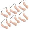 Angoily 6 Pezzi Clip per Naso da Nuoto in Silicone Filo, Protezione Subacquea e Facile Pulizia, Adatta per Allenamento e Nuoto in Piscina