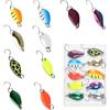 GSRIGW Set di 10 esche per trota, cucchiai, accessori da pesca per trota, con scatola per una varietà di pesci (2,5 g/3,5 g/5 g)