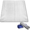 Generisch Materassino isolante in alluminio, 200 x 200 cm, imbottitura in schiuma a doppio lato da 2,5 mm, impermeabile, resistente all'umidità, tappetino da campeggio resistente al freddo, per esterni
