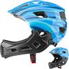 Befeixue Casco di sicurezza per bambini, con visiera integrale, adatto per arrampicata, scooter, ciclismo, sci, skateboard e pattinaggio a rotelle