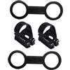 DOITOOL Kit 4 Pezzi Fibbia per Boccaglio in Silicone e Abs, Supporto per Maschera e Snorkel, Accessorio Immersione e Snorkeling Flessibilità e Montaggio Veloce