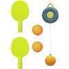 Générique Kit di allenamento pingg-pong - Set di allenamento da tennis da tavolo con palline a corde elastiche | Allenatore portatile per interni ed esterni con pagaie e base stabile