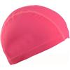 ZGCrumphant Cuffia da nuoto Cuffie da nuoto ultra sottili, dimensioni libere, comode cuffie bagno for uomo e donna, protezione for le orecchie in nylon elastico, cappello for capelli lunghi(Rose red)