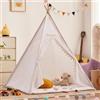 FSMYYXGS Tende Indiana Teepee, Teepee Play Tent, Durable Polyester Fabric for Indoor Outdoor PlayroomLavabile per Interno/Esterno, Birthday Gift for Boys Girls (G, 1.35CM)