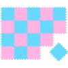 LittleTom 18 Pezzi Tappeto Gioco per Bambini in Piastrelle EVA 30x30 - Pavimento Morbido e Antiscivolo per Neonati - Superficie Puzzle Protettiva Ideale per la Cameretta dei Bimbi e Gioco a Terra
