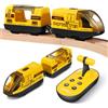 WGIDSKKI 1 Set Trenino Elettrico per Bambini, Locomotiva ad Azione a Batteria con Telecomando, Connessione Magnetica, Giocattolo Compatibile con Brio, Thomas, Chuggington, Età 3+