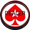 Bettecso Pulsante da poker, Poker Dealer Button red spade, nero e rosso, realizzato in vetro acrilico premium con gomme protettive, 7,5 cm x 1,8 cm, 80 grammi, attizzatoio di picche rosso Stars