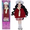 LINYARTH BJD originale in scala 1/6, bambola anime da 30 cm con articolazioni a sfera, viso dipinto a mano, parrucca e set completo di abiti, confezione regalo (Lila)