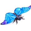 Lilizzhoumax Morfo blu Peluche Realistica Peluche Animale Adorabile Regali Morbidi e Carini Farfalla Peluche per Bambini Ragazzi e Ragazze Giocattoli per bambini 11"