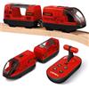 WGIDSKKI 1 Set Trenino Elettrico per Bambini, Locomotiva ad Azione a Batteria con Telecomando, Connessione Magnetica, Giocattolo Compatibile con Brio, Thomas, Chuggington, Età 3+