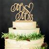 Meet-shop Mr et Mrs Cake Topper,Sposa Decorazione Torta di Legno, per Mr & Mrs Wedding Cake Topper Decorazione