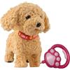 Generic Robot Cane Wuffy 2026 Con Cucciolo Artificiale Insonne Vivente, Giocattolo Morbido per Bambini, Finge Di Vestirsi, Cucciolo Realistico di Peluche Con Telecomando e Guinzaglio