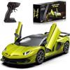 AEROQUEST 1:14 Lamborghini, auto telecomandata, 2,4 GHz, con licenza ufficiale Lamborghini RC auto con telecomando e faro per ragazzi e ragazze, regalo di compleanno, verde