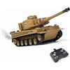 AoreSpty Carro Armato Telecomandato 1:22 Tiger Tank con Sistema Infrarossi e Sparo d'Acqua, Macchina Radiocomandata con Fumo Luci e Suoni, Carro Armato RC 2.4GHz, Regalo per Bambini