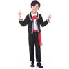 Generisch Costume tradizionale per ragazzi, vestito messicano, perfetto per eventi di danza, Halloween, cosplay, include cintura papillon (nero, 7-9 anni)