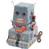 Generic Giocattolo Robot retrò in Metallo Funzionamento Semplice Carica Decorazioni Robot Vintage per Display da Scrivania Compleanno di Natale