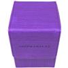 docsmagic.de Premium Magnetic Flip Box (80) Purple + Deck Divider - MTG PKM YGO - Porta Mazzo Porpora