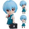Jiumaocleu Ayanami Rei Action Figure, 10 cm Mini Anime Figura Ayanami Rei Mobile Figura con Accessori, Testa Può Cambiare, Simpatica Figura Fatto a Mano da Collezione Regali per i Fan