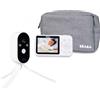 BÉABA, Baby Monitor Video Senza WiFi - Telecamera a Batteria 36h, Schermo 2,8", Visione Notturna, 0 Onde, VOX, Luce Notturna, Talkie-Walkie, Supporto Flessibile, Baby Monitor Nomade, Zen Travel,Bianco