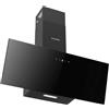 Aspes Cappa aspirante inclinata 90 cm, vetro nero, ACPD601AIN. Potenza 370 m3/h, 3 velocità, 2 filtri, 59 dB, livello sonoro, controllo touch, filtro lavabile in lavastoviglie