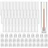 VEVOR Set di 36 Portacandele Hurricane, Portacandele da Tavolo, Cilindri Alti in Vetro Trasparente 65x350 mm, Vetro Borosilicato di Alta Qualità, Centrotavola per Matrimoni, Feste, Decorazioni Moderne
