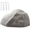 VEVOR Copertura in Finta Roccia, Copertura per Pompa da Pozzo in Finta Roccia per Esterni, Artificiale Pietra da Giardino Decorazione, per l'Arredo di Giardino Cortile, Grigio Scuro, Taglia Media