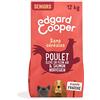 Edgard & Cooper Crocchette Cane Senior, (Pollo & Salmone, 12kg), Carne e Pesce Fresche e proteine di qualità, Ingredienti reali per Cani, Ipoallergenico, senza zuccheri aggiunti