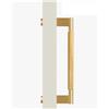 GENTERUN Maniglia For Porta Del Frigorifero, Compatibile Con Nurlin, Barra Di Trazione Zigrinata In Ottone Massiccio, Doppia Faccia Singola For Porta In Legno Di Vetro Del Frigorifero(Gold)
