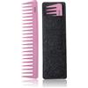 xnicx Pettine districante per uomini e donne, larghezza 19 cm, colore rosa carbonio, per capelli ricci, lunghi, bagnati o asciutti