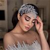 YouLaPan Cerchietto per capelli da sposa in argento con strass (HP256) (argento)