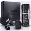 Barber Shop Europe Kit x3 Fiber Capelli con Applicatore e Ottimizzatore - Polvere Volumizzante Capelli Uomo Donna - Polvere per Capelli Naturale per Volume e Copertura - Hair Fiber Powder