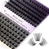 WENDY LASHES Extension Ciglia Ciuffetti D Curl 0.07mm C3+C9 Ciglia Cluster Lashes Mixed 16-20mm DIY Lash Extension Individuali Naturale Ciuffetti Ciglia Finte(C3+C9-D-MIX16-20)