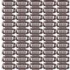 YTBYT 50 pezzi di clip per estensioni capillari 32 mm a 9 denti - Clip per parrucche metalliche a schermo, accessori DIY per parrucche e protesi capillari (marrone scuro)