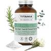 TITANIA® Sale pediluvio 325 g con olio di tea tree per la prevenzione dei funghi dei piedi, cura naturale dei piedi con rosmarino, menta ed eucalipto, vegano, senza microplastica, dermatologicamente