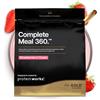 THE PROTEIN WORKS Protein Works | Complete Meal 360 - GOLD Innovation, ricambio per pasti shake, High Protein, Omega 3, 165 benefici per la salute, dura 3-5 ore satto, panna alla fragola, 10 pasti, 1 kg
