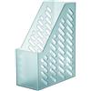 Han - Portariviste con etichetta linea Brillant, formato XXL A4-C4, 115 x 248 x 145/320 mm, confezione da 2 pezzi Grigio traslucido