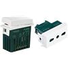 Vimar 14592 Plana Deviatore connesso VIEW Wireless con uscita a rel & egrave;, per lampade & 0R14203 Plana Bpresa con protezione Sicury 2P+T 16A standard italiano tipo P17/11, bianco