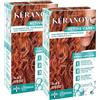 KERANOVE - ACTIVE CARE+ Keranove - Colorazione permanente senza ammoniaca, Dermo-capillare, 6.43 biondo scuro ramato dorato, confezione da 2