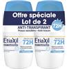 Etiaxil Roll-On Protection 72H, anti-sudore, anti-alcool, protezione potente contro sudore e odori, pelle sensibile, dermatologicamente testato* - Assorbimento rapido, 2 x 50 ml