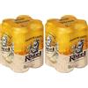 Kozel Birra Premium Lager, Multipack con 4 Birre in Lattina da 50 cl, 2 L, Pale Lager dal Gusto Pieno e Sorprendentemente Ricco, Gradazione Alcolica 4.6% Vol (Confezione da 2)