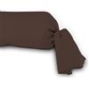 Soleil d'ocre, Federa per guanciale cilindrico in cotone 57 fili 45x205 cm UNI brun