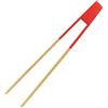 Fackelmann 688917 - Pinza magnetica per toast in bambù, 27,5 cm, colore: Rosso