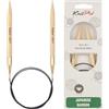 KnitPro K22254 Ferri da Maglia circolari, bambù, Marrone, 8,00 mm