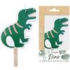 ScrapCooking 0346 - Candela di compleanno Dino grande XXL Dinosauro, decorazione in legno Paraffina Torta, accessorio per feste, bambini, pasticceria, ragazza, ragazzo, animali giungla - verde
