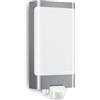 Steinel Lampada da parete L 240 S in acciaio inox - Luce da muro con rilevatore di movimento a 180°, portata max. 10 m, 9,3 W, colore bianco caldo