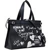 Desigual borsa shopper borsa a tracolla Hobart Seshat Shopping Bag Black nero