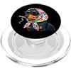 Vintage Retro Knitting Cute Lover Women Dachshund Dog Doxie Granny Square Crochet Yarn Crochet PopSockets PopGrip per MagSafe