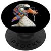 Vintage Retro Knitting Cute Lover Women Duck Duckling Ducky Granny - Filato quadrato per uncinetto PopSockets PopGrip Adesivo